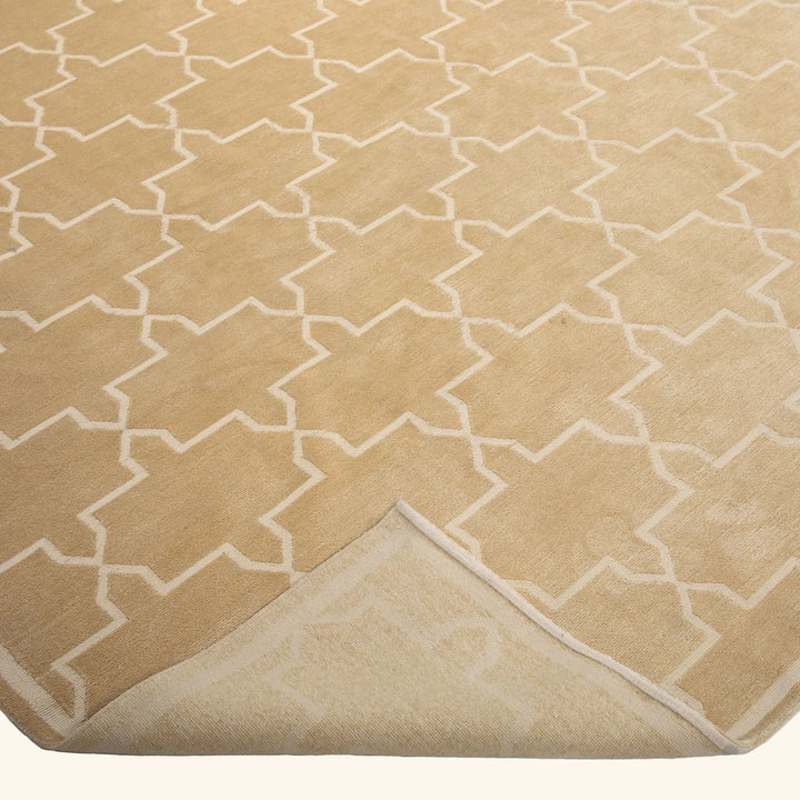 Tibetan Traditional Wool Silk Blend Rug - 9'2" x 12'3"