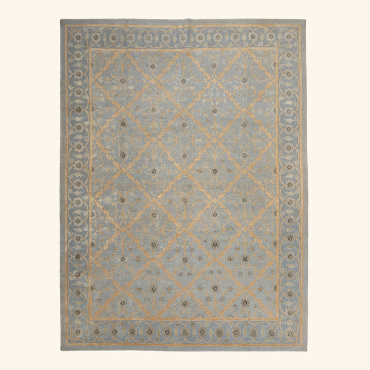 Tibetan Traditional Wool Silk Blend Rug - 9'3" x 12'2"