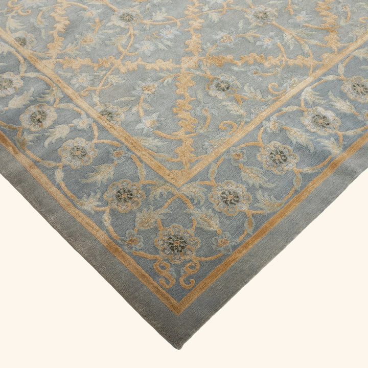Tibetan Traditional Wool Silk Blend Rug - 9'3" x 12'2"