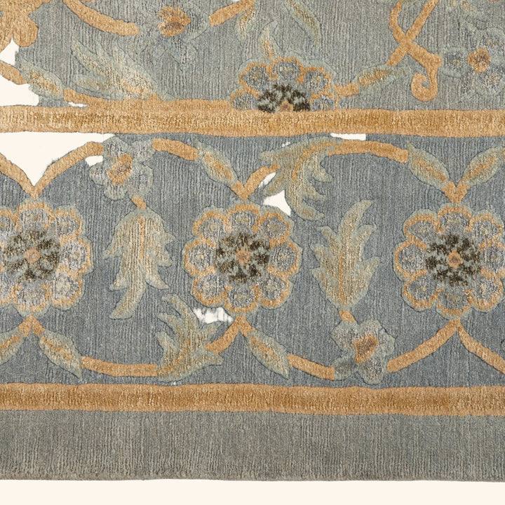 Tibetan Traditional Wool Silk Blend Rug - 9'3" x 12'2"