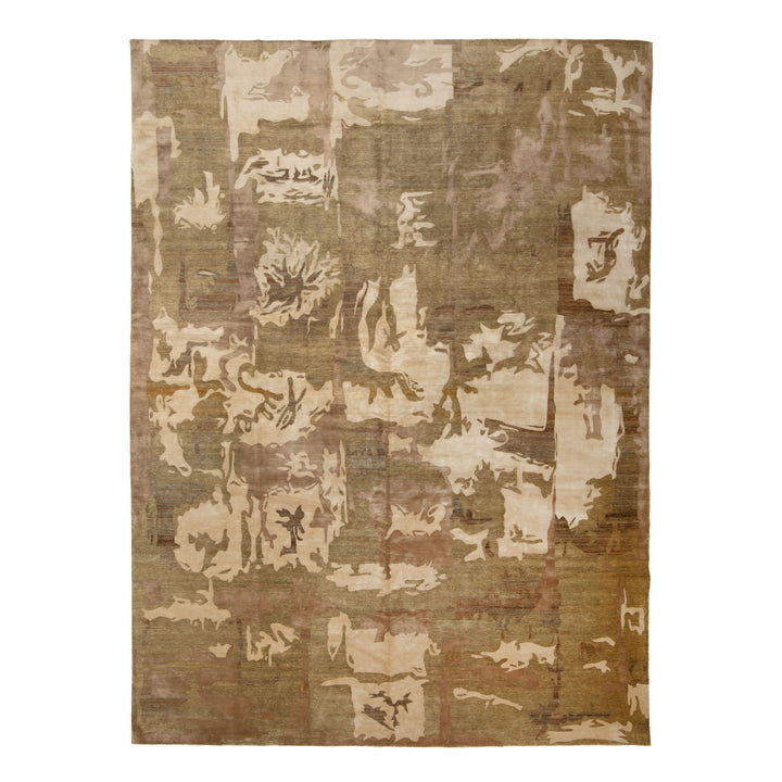 Tibetan Traditional Sunpat Silk Blend Rug - 10'1" x 14'1"