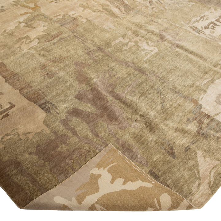 Tibetan Traditional Sunpat Silk Blend Rug - 10'1" x 14'1"
