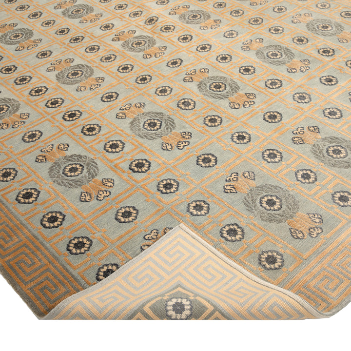 Tibetan Traditional Wool Silk Blend Rug - 8' x 10'