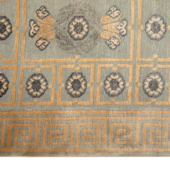 Tibetan Traditional Wool Silk Blend Rug - 8' x 10'