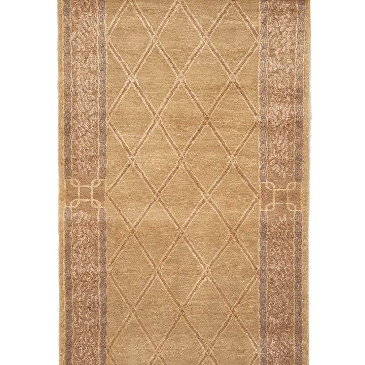 Tibetan Traditional Wool Silk Blend Runner - 3'1" x 10'1"