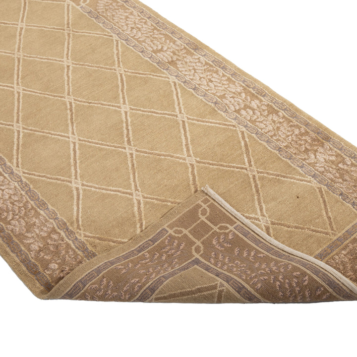 Tibetan Traditional Wool Silk Blend Runner - 3'1" x 10'1"