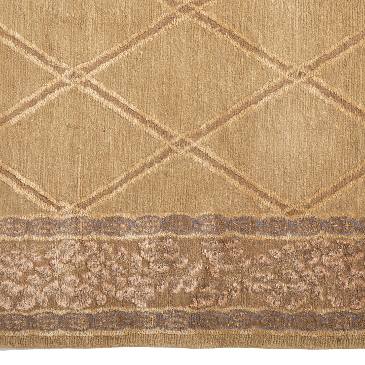 Tibetan Traditional Wool Silk Blend Runner - 3'1" x 10'1"