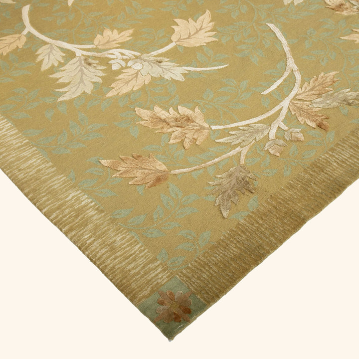 Tibetan Traditional Wool Silk Blend Rug - 8'3" x 9'10"