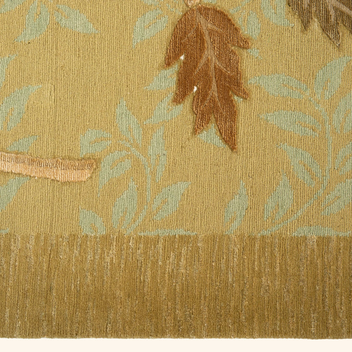 Tibetan Traditional Wool Silk Blend Rug - 8'3" x 9'10"