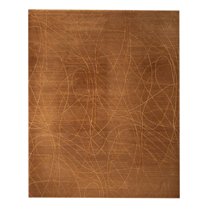 Tibetan Traditional Wool Silk Blend Rug - 8'2" x 10'