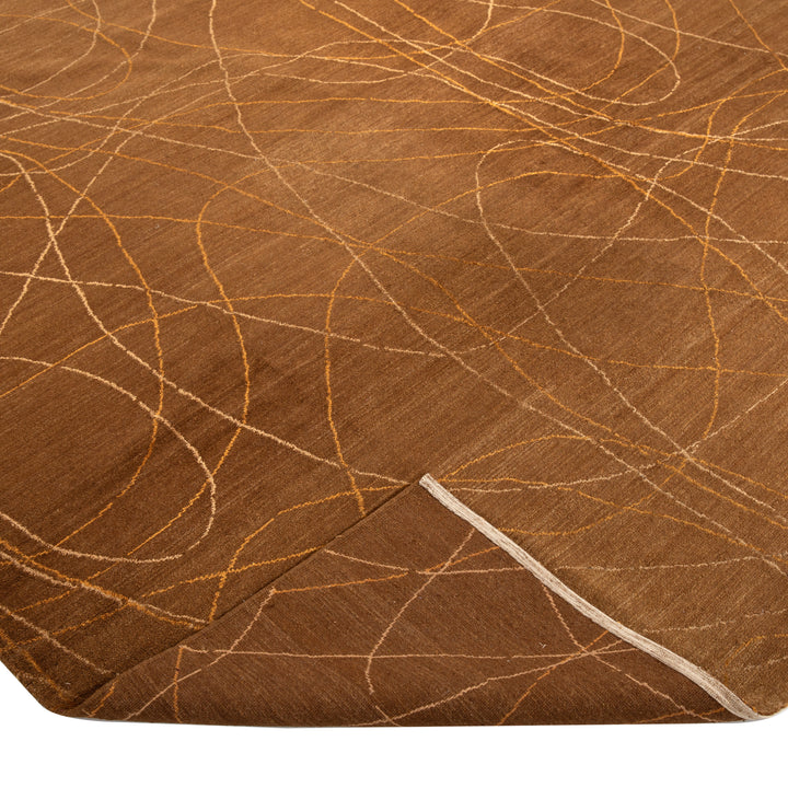 Tibetan Traditional Wool Silk Blend Rug - 8'2" x 10'