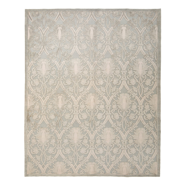 Tibetan Traditional Wool Silk Blend Rug - 8'1" x 9'10"