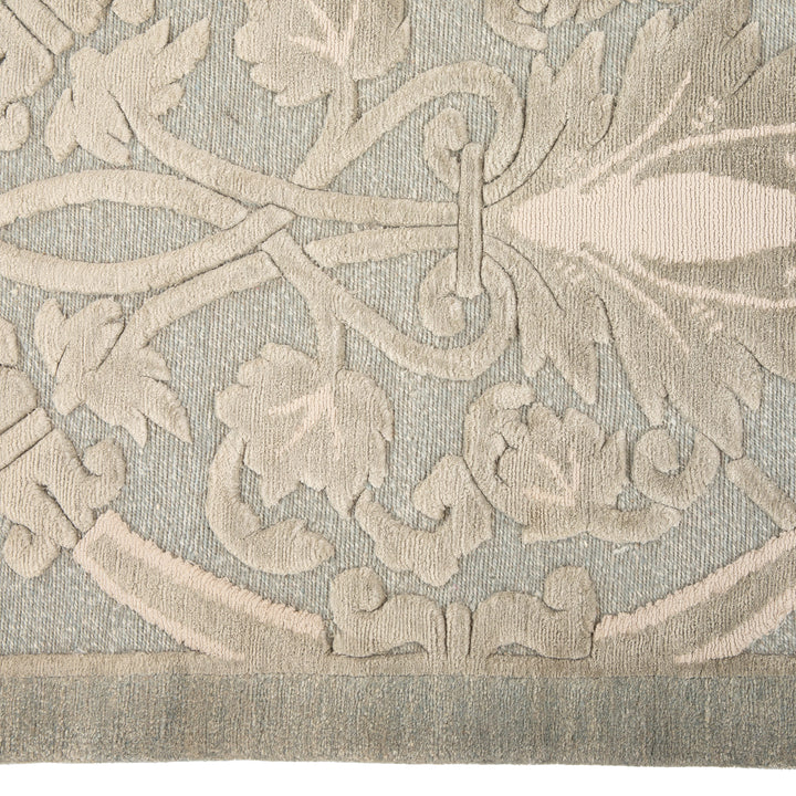 Tibetan Traditional Wool Silk Blend Rug - 8'1" x 9'10"