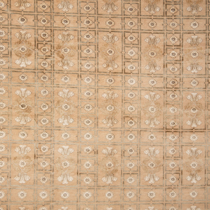 Tibetan Traditional Wool Silk Blend Rug - 8'1" x 9'9"