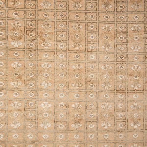 Tibetan Traditional Wool Silk Blend Rug - 8'1" x 9'9"