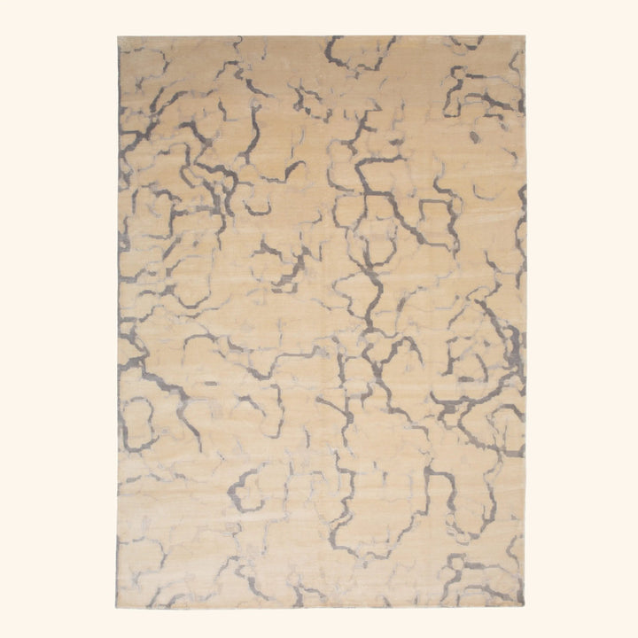 Tibetan Traditional Wool Silk Blend Rug - 10'1" x 14'2"
