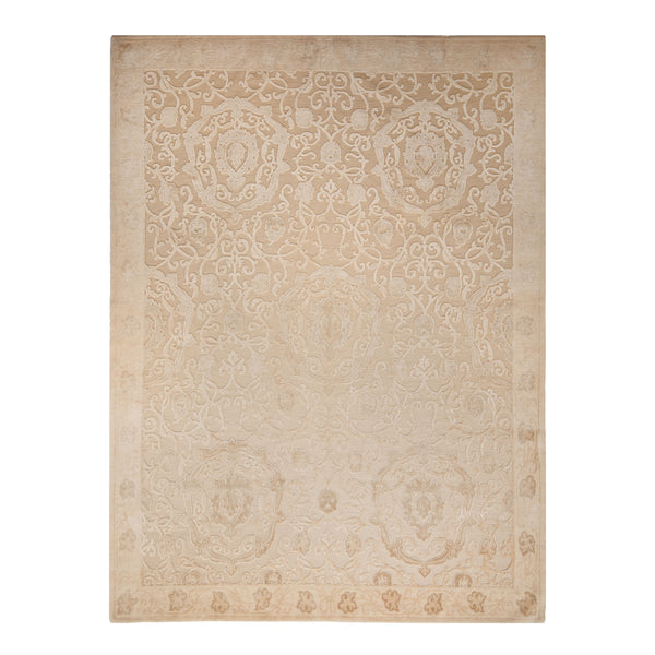 Tibetan Traditional Wool Silk Blend Rug - 8'2" x 10'3"