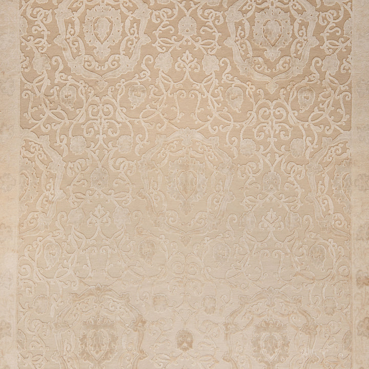 Tibetan Traditional Wool Silk Blend Rug - 8'2" x 10'3"