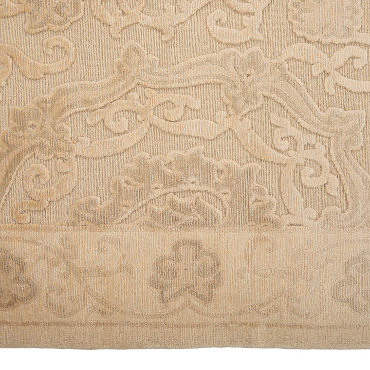 Tibetan Traditional Wool Silk Blend Rug - 8'2" x 10'3"