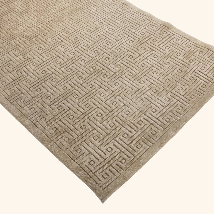 Tibetan Traditional Wool Silk Blend Runner - 4'2" x 10'3"
