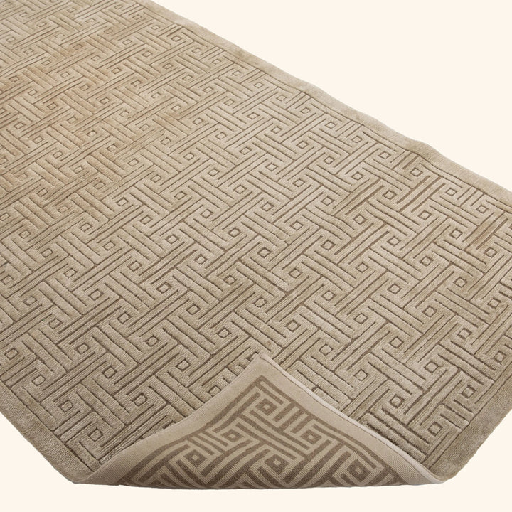 Tibetan Traditional Wool Silk Blend Runner - 4'2" x 10'3"