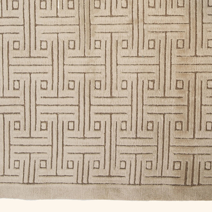 Tibetan Traditional Wool Silk Blend Runner - 4'2" x 10'3"