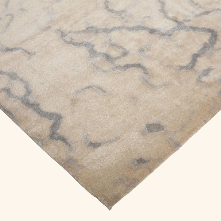 Tibetan Traditional Wool Silk Blend Rug - 9'1" x 12'1"