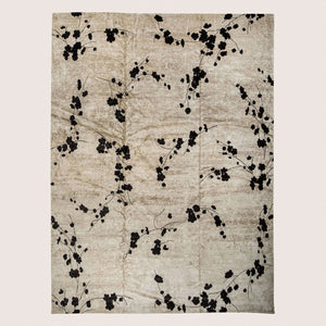 Aurora Contemporary Tibetan Silk Rug Slate / 12x15