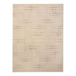Ivory Contemporary Wool Silk Blend Rug - 8' x 10'