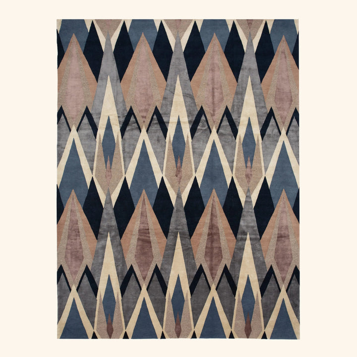 Traditional Tibetan Wool Rug - 9'1" x 12'2"