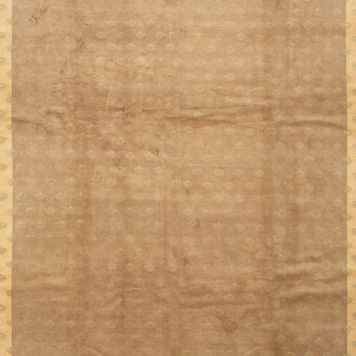 Traditional Tibetan Wool Silk Blend Rug - 9'3" x 11'10"