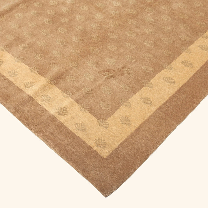 Traditional Tibetan Wool Silk Blend Rug - 9'3" x 11'10"