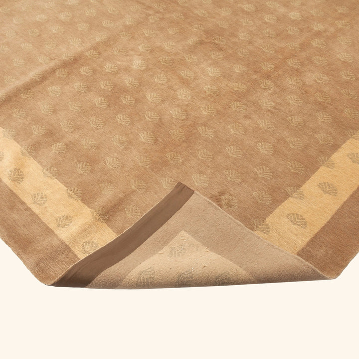 Traditional Tibetan Wool Silk Blend Rug - 9'3" x 11'10"