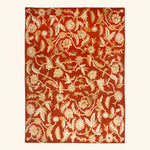 Traditional Tibetan Wool Silk Blend Rug - 9'1" x 12'3"