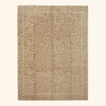 Traditional Tibetan Wool Silk Blend Rug - 8'1" x 9'10"