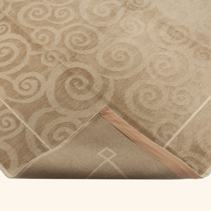 Traditional Tibetan Wool Silk Blend Rug - 8'1" x 9'10"