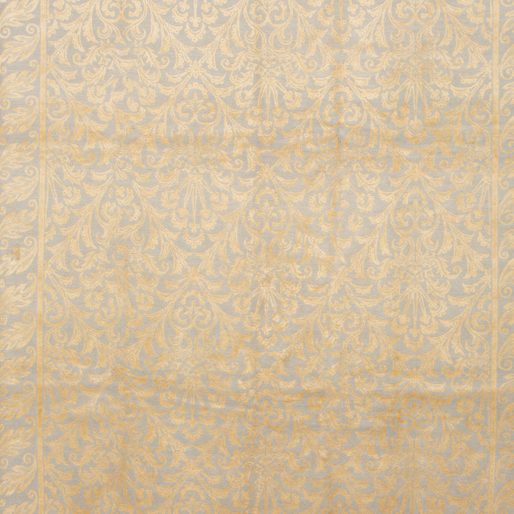 Traditional Tibetan Wool Silk Blend Rug - 9'2" x 12'