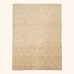 Traditional Tibetan Wool Silk Blend Rug - 8'10" x 12'