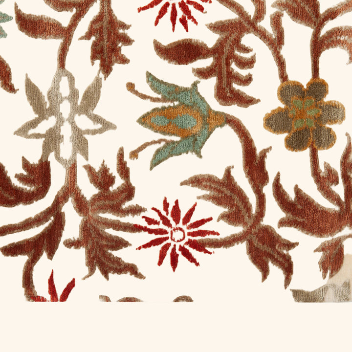 Traditional Tibetan Wool Silk Blend Rug - 9'3" x 12'1"