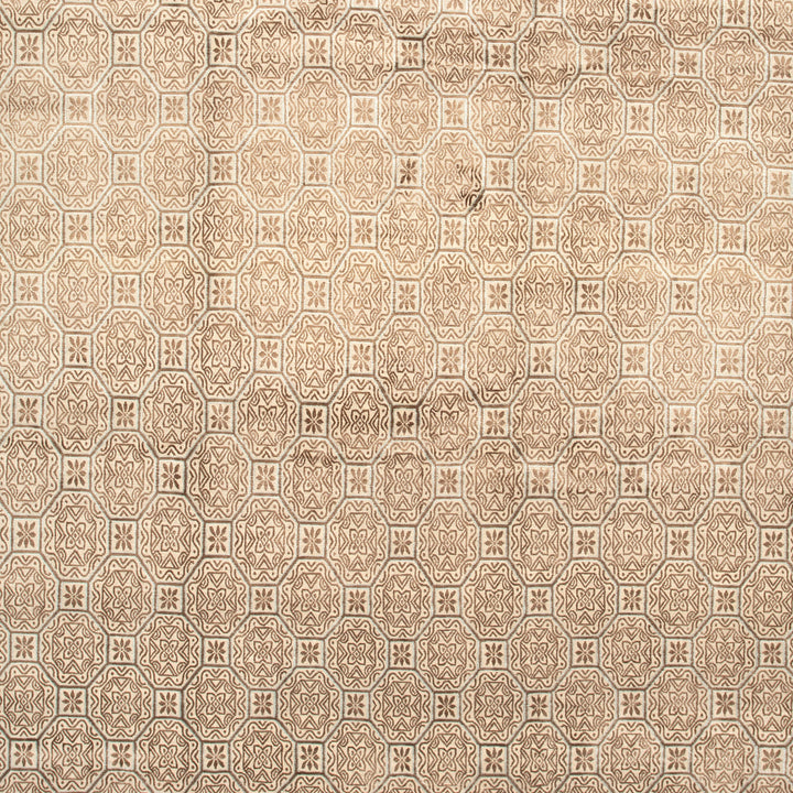 Traditional Tibetan Wool Silk Blend Rug - 9'1" x 12'5"