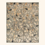Traditional Tibetan Wool Silk Blend Rug - 8'2" x 10'2"
