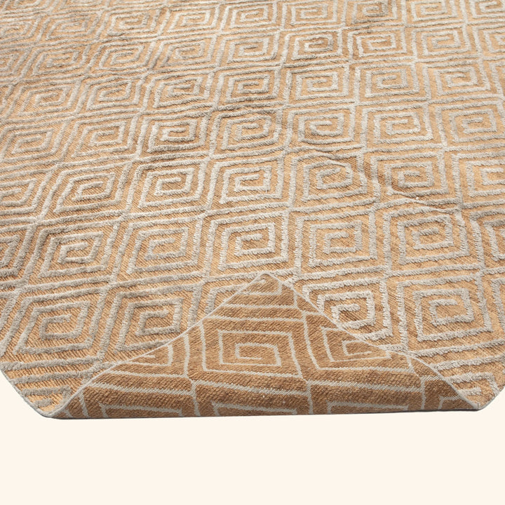 Traditional Tibetan Sunpat Silk Blend Rug - 12'1" x 18'1"