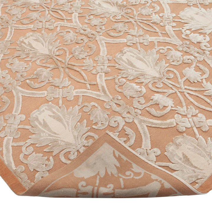 Traditional Tibetan Wool Silk Blend Rug - 9' x 11'10"