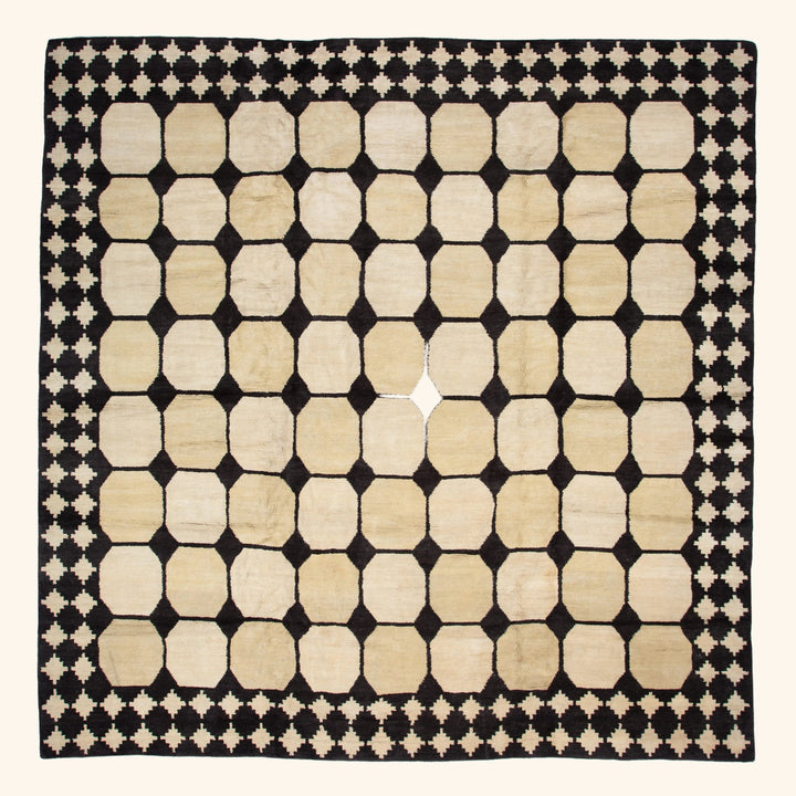 Traditional Tibetan Wool Rug - 14'8" x 15'1"