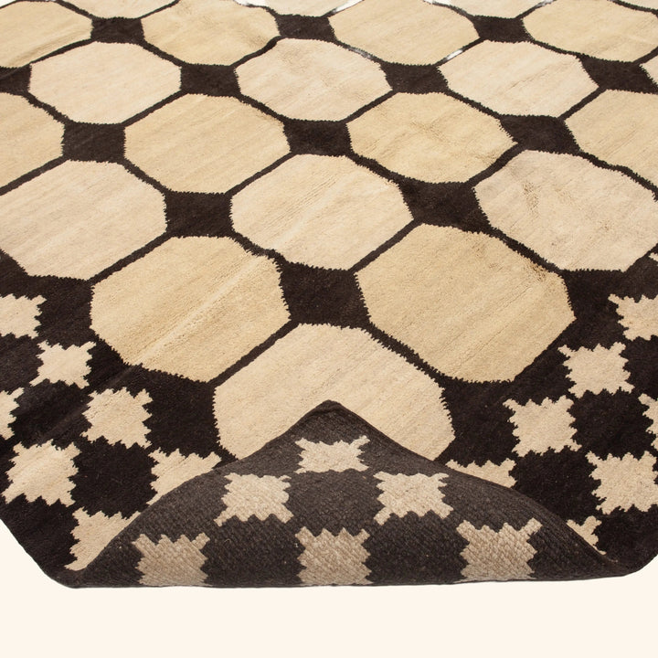 Traditional Tibetan Wool Rug - 14'8" x 15'1"