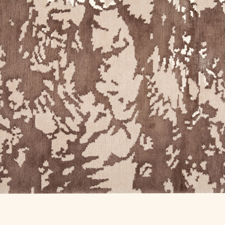 Traditional Tibetan Wool Silk Blend Rug - 9'1" x 12'1"
