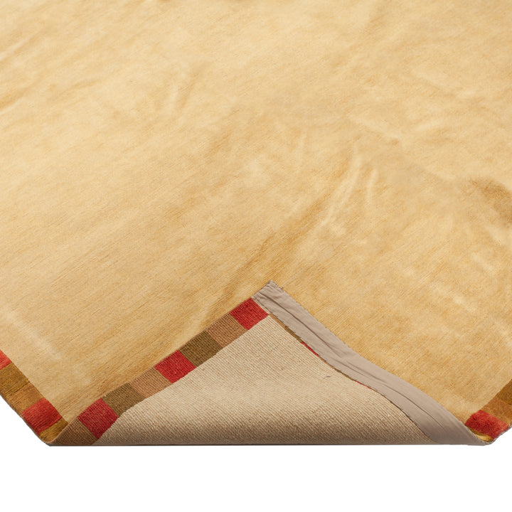 Traditional Tibetan Wool Silk Blend Rug - 6'1" x 9'1"