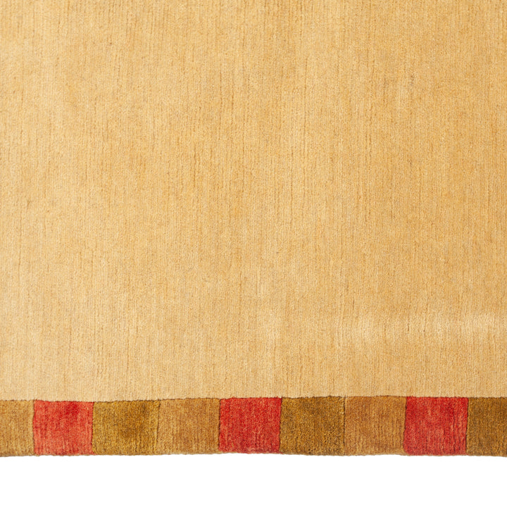Traditional Tibetan Wool Silk Blend Rug - 6'1" x 9'1"