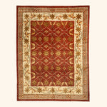 Traditional Tibetan Wool Silk Blend Rug - 9'2" x 12'2"