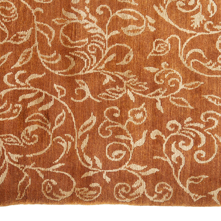 Traditional Tibetan Wool Silk Blend Rug - 9'3" x 12'2"